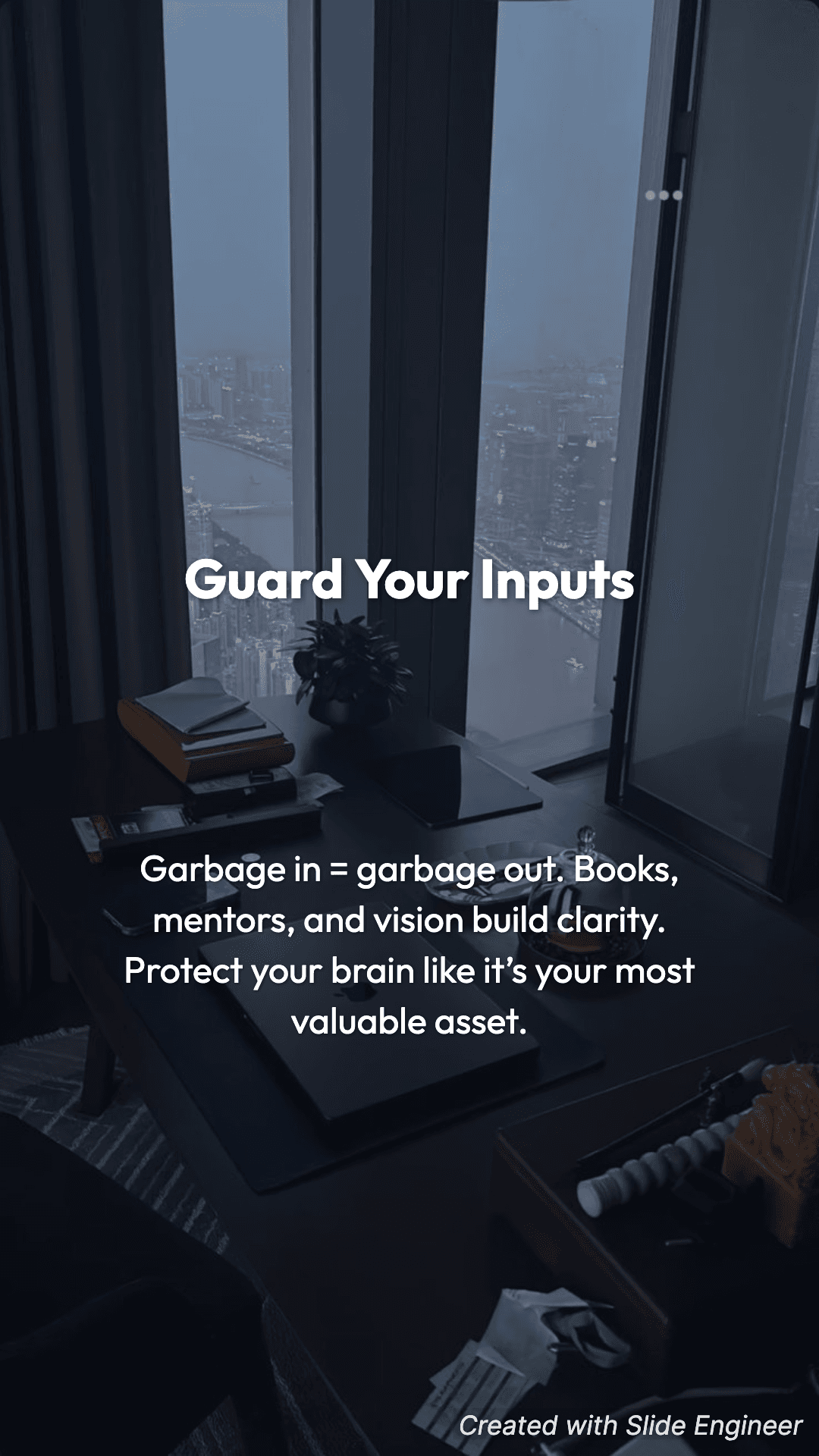 Learning slide example